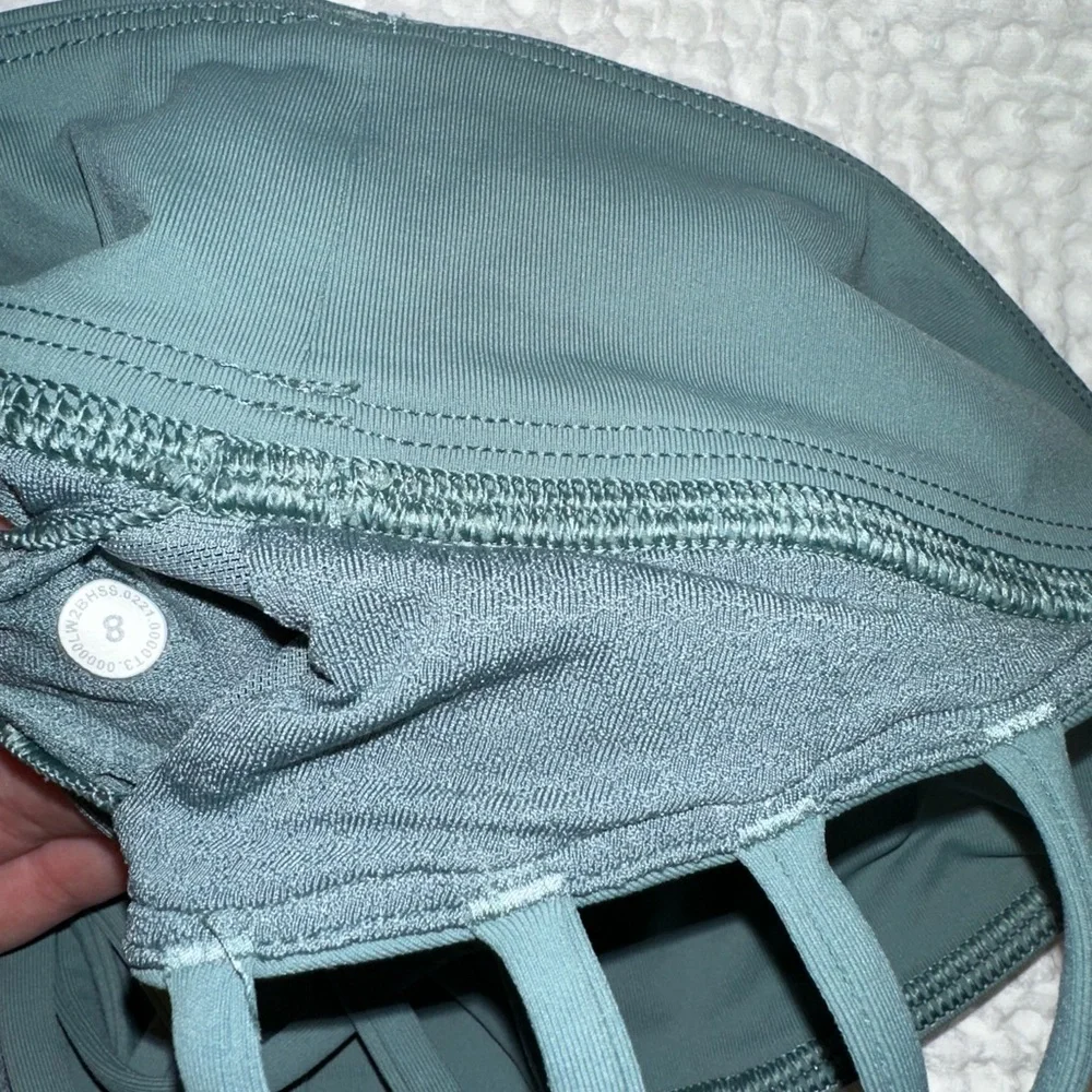 Women's Strappy Sports Bra in TEAL - Picture 3 of 3